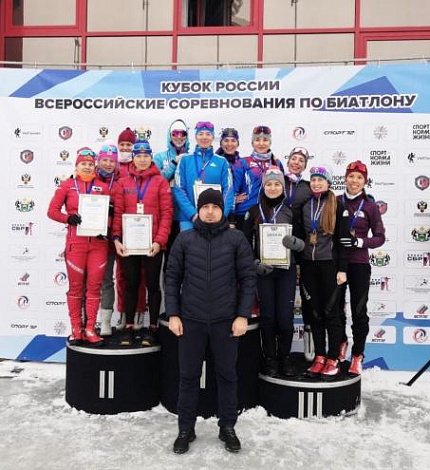 Тюменки завоевали бронзу Кубка России по биатлону