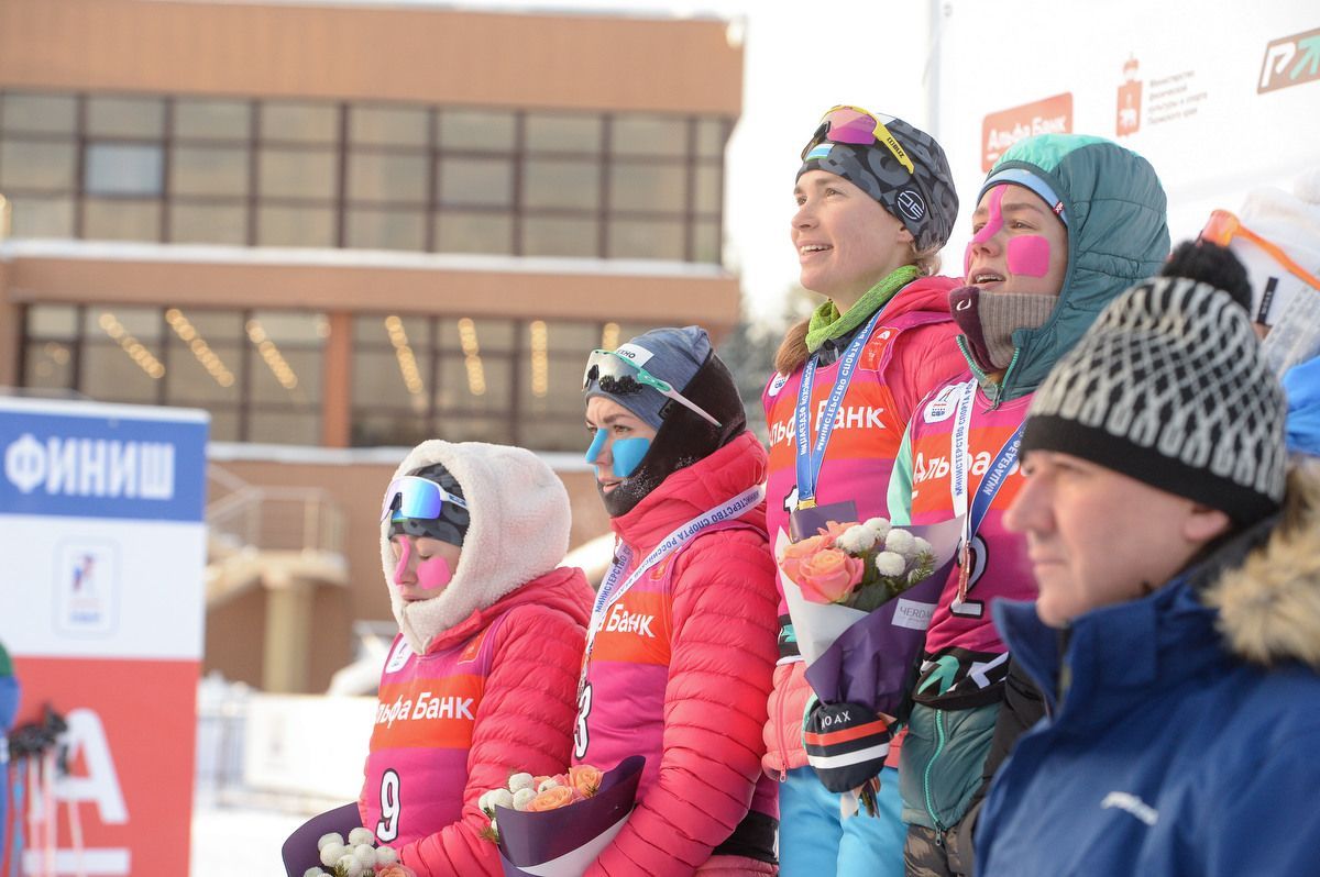 Наши выпускницы - лучшие на третьем этапе Альфа-Банк Кубка Содружества по биатлону.