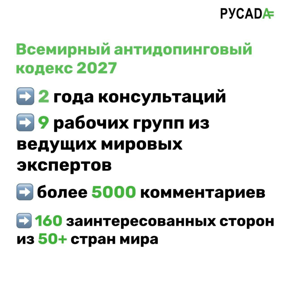 Всемирный антидопинговый кодекс 2027: голос спортсмена в центре внимания! 